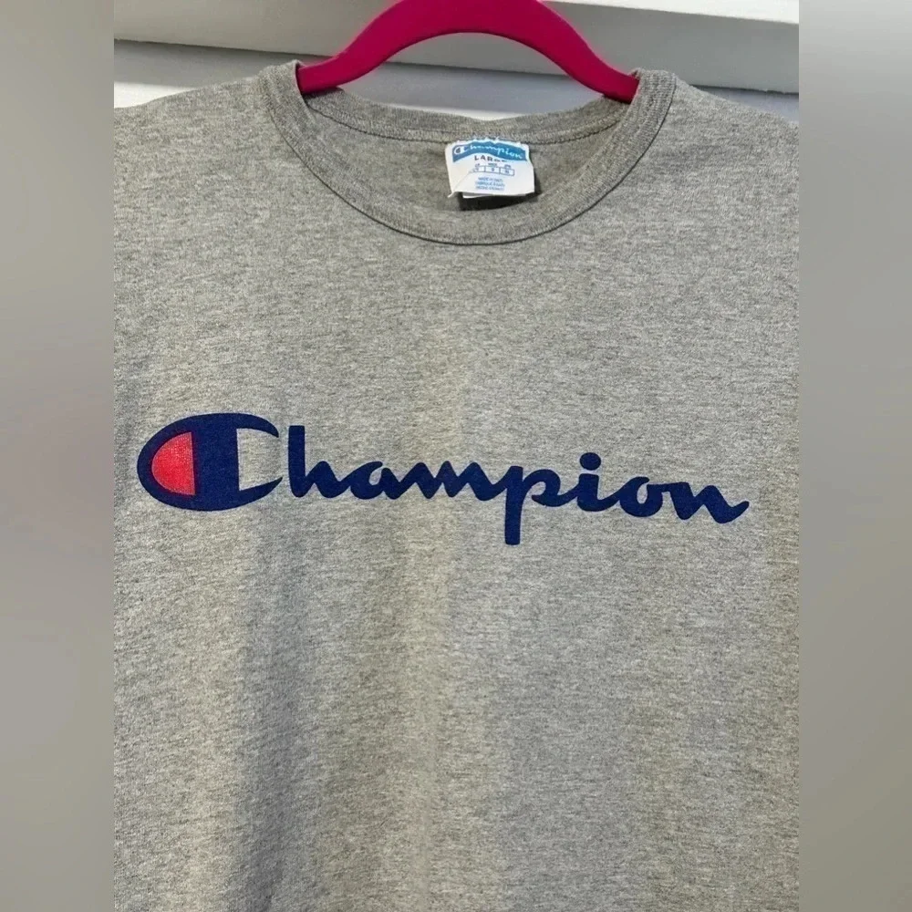 Men’s Champion Gray T Shirt - Picture 2 of 8